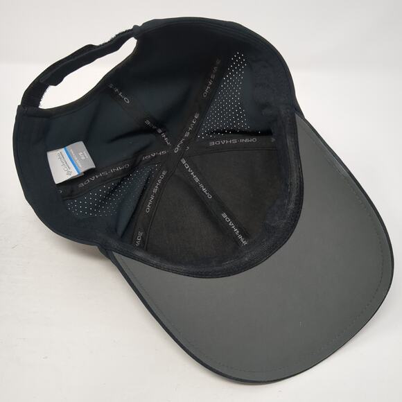 Columbia Strapback Baseball Hat Black One Size Adjustable Spell Out - Picture 7 of 10